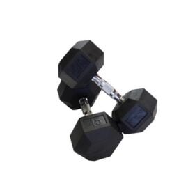 Hex Rubber Dumbbell
